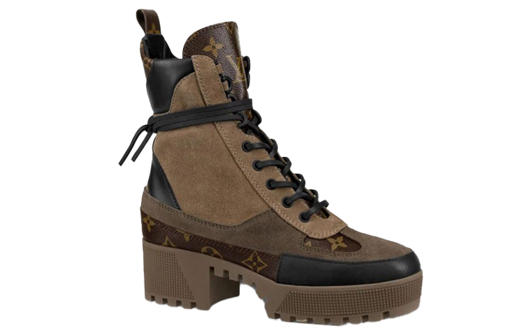 (W) LV shoes Martin boots 'Gray Brown Black' 圖 2