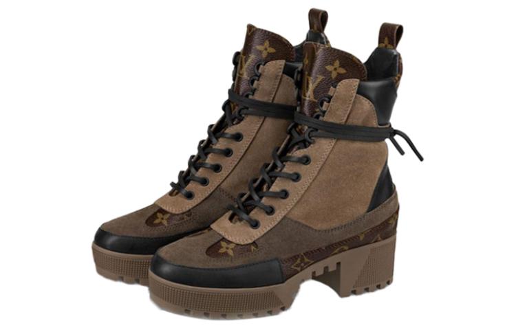 (W) LV shoes Martin boots 'Gray Brown Black' 圖 3