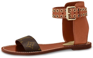 (Women) Louis Vuitton shoes Passenger flat sandals 'Brown' 1A63ZX (Women) Louis Vuitton shoes Passenger flat sandals 'Brown' 1A63ZX