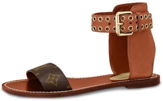 (Women) Louis Vuitton shoes Passenger flat sandals 'Brown' 1A63ZX (Women) Louis Vuitton shoes Passenger flat sandals 'Brown' 1A63ZX