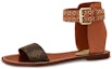 Buy (W) Kasut Louis Vuitton Passenger Flat Sandal 'Coklat' 1A63ZX