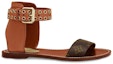 Order (W) Kasut Louis Vuitton Passenger Flat Sandal 'Coklat' 1A63ZX