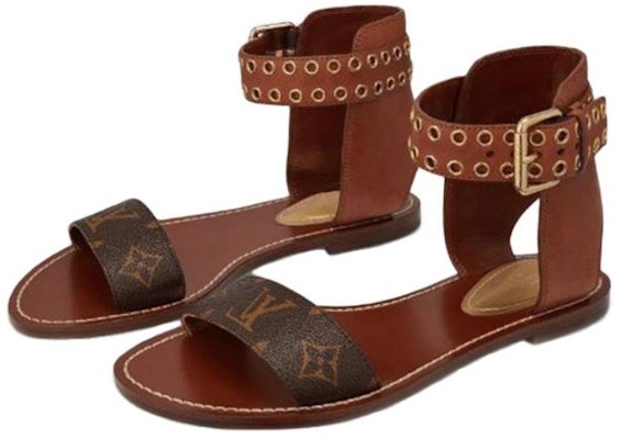 (Women) Louis Vuitton shoes Passenger flat sandals 'Brown' 1A63ZX Lookbook (Women) Louis Vuitton shoes Passenger flat sandals 'Brown' 1A63ZX