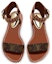 Purchase (W) Kasut Louis Vuitton Passenger Flat Sandal 'Coklat' 1A63ZX