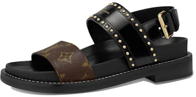 Buy (W) Sandal Olahraga Louis Vuitton 'Hitam Coklat' 1A65ZP