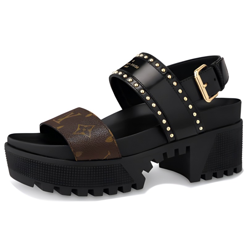 (W) LV shoes Sports sandals 'Black Brown'