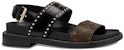 (W) Sandal Sukan Louis Vuitton 'Hitam Coklat' 1A65ZP