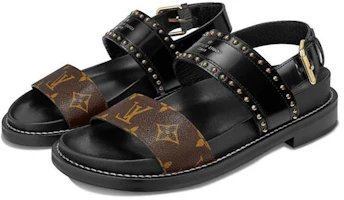 Lookbook (W) Sandal Olahraga Louis Vuitton 'Hitam Coklat' 1A65ZP