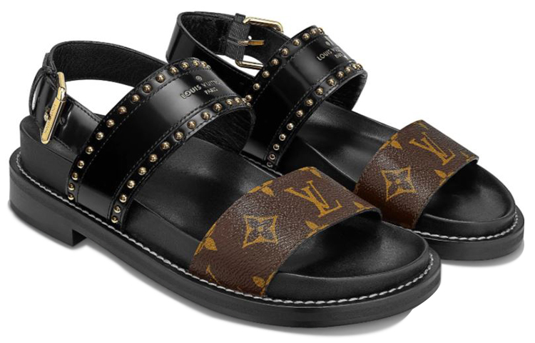 Shop (W) Sandales de sport Louis Vuitton ''Noir Marron''. 1A65ZP