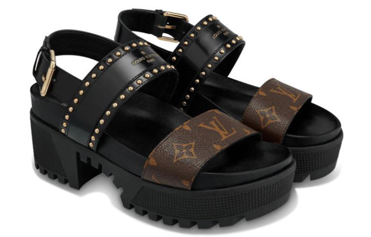 (W) LV shoes Sports sandals 'Black Brown' 圖 4