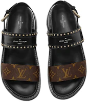 Purchase (W) Sandal Olahraga Louis Vuitton 'Hitam Coklat' 1A65ZP