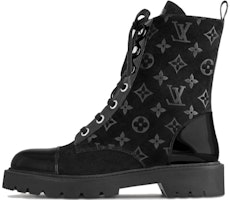 (Women) Louis Vuitton Short Boot 'Black Leather Martin' 1AC6CQ (Women) Louis Vuitton Short Boot 'Black Leather Martin' 1AC6CQ