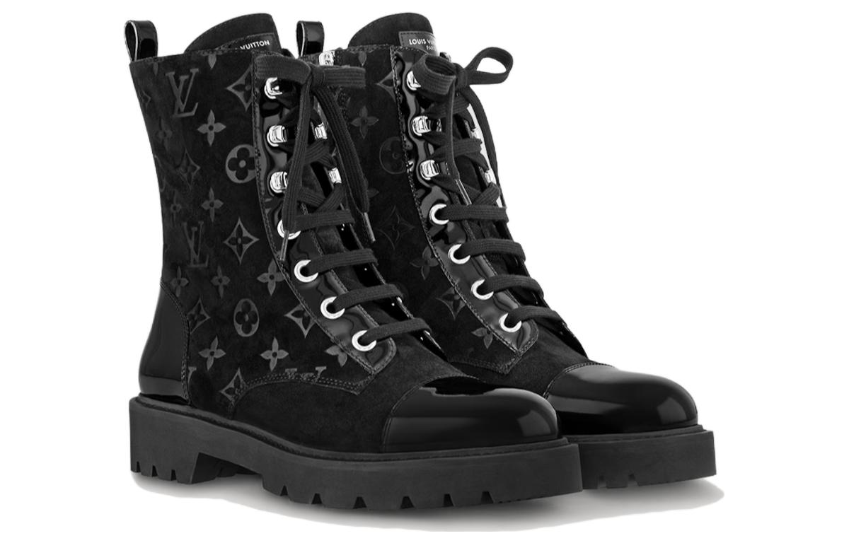 Lookbook (W) Bottines Louis Vuitton ''Cuir Noir Martin'' 1AC6CQ