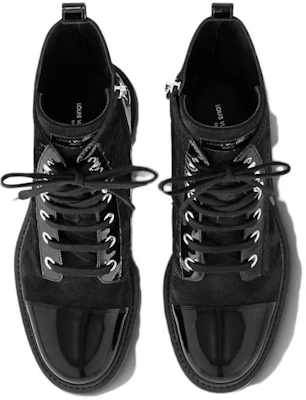 (W) Bottines Louis Vuitton ''Cuir Noir Martin'' 1AC6CQ Shop (W) Bottines Louis Vuitton ''Cuir Noir Martin'' 1AC6CQ