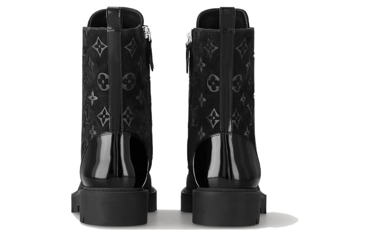 Purchase (W) Bottines Louis Vuitton ''Cuir Noir Martin'' 1AC6CQ