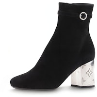 (Women) Louis Vuitton Short Boot 'Black Leather Zipper' 1AADZP (Women) Louis Vuitton Short Boot 'Black Leather Zipper' 1AADZP