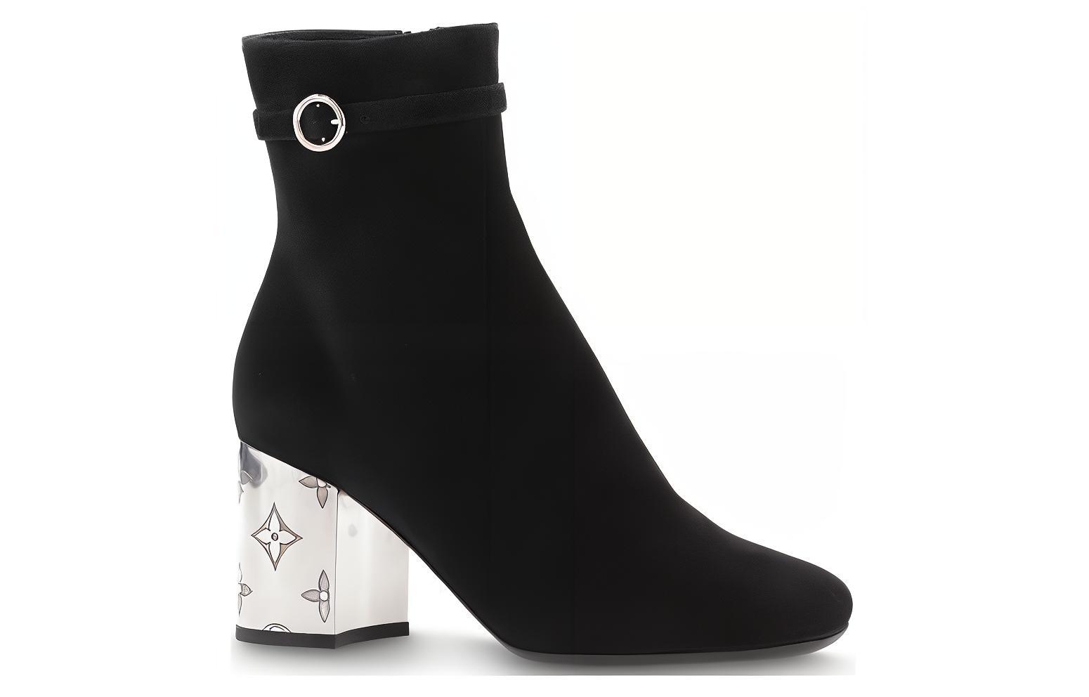 Order (W) Bottines Louis Vuitton ''Cuir Noir à Fermeture Éclair'' 1AADZP