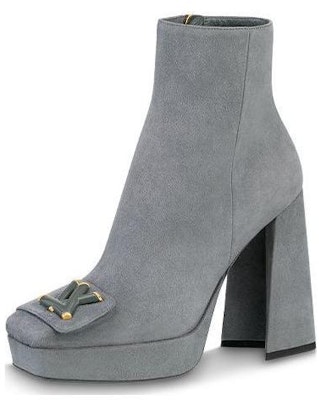 (Women) Louis Vuitton Short Boot 'Elegant Comfort Grey Velvet' 1ABUC7 Buy (Women) Louis Vuitton Short Boot 'Elegant Comfort Grey Velvet' 1ABUC7