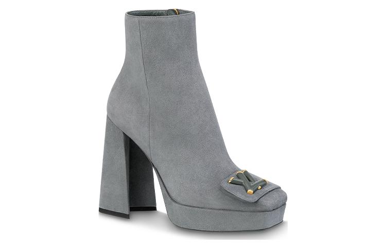 (W) LV Short Boot 'Elegant CMFT Grey Velvet' 圖 2