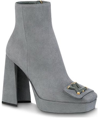 (Women) Louis Vuitton Short Boot 'Elegant Comfort Grey Velvet' 1ABUC7 Order (Women) Louis Vuitton Short Boot 'Elegant Comfort Grey Velvet' 1ABUC7