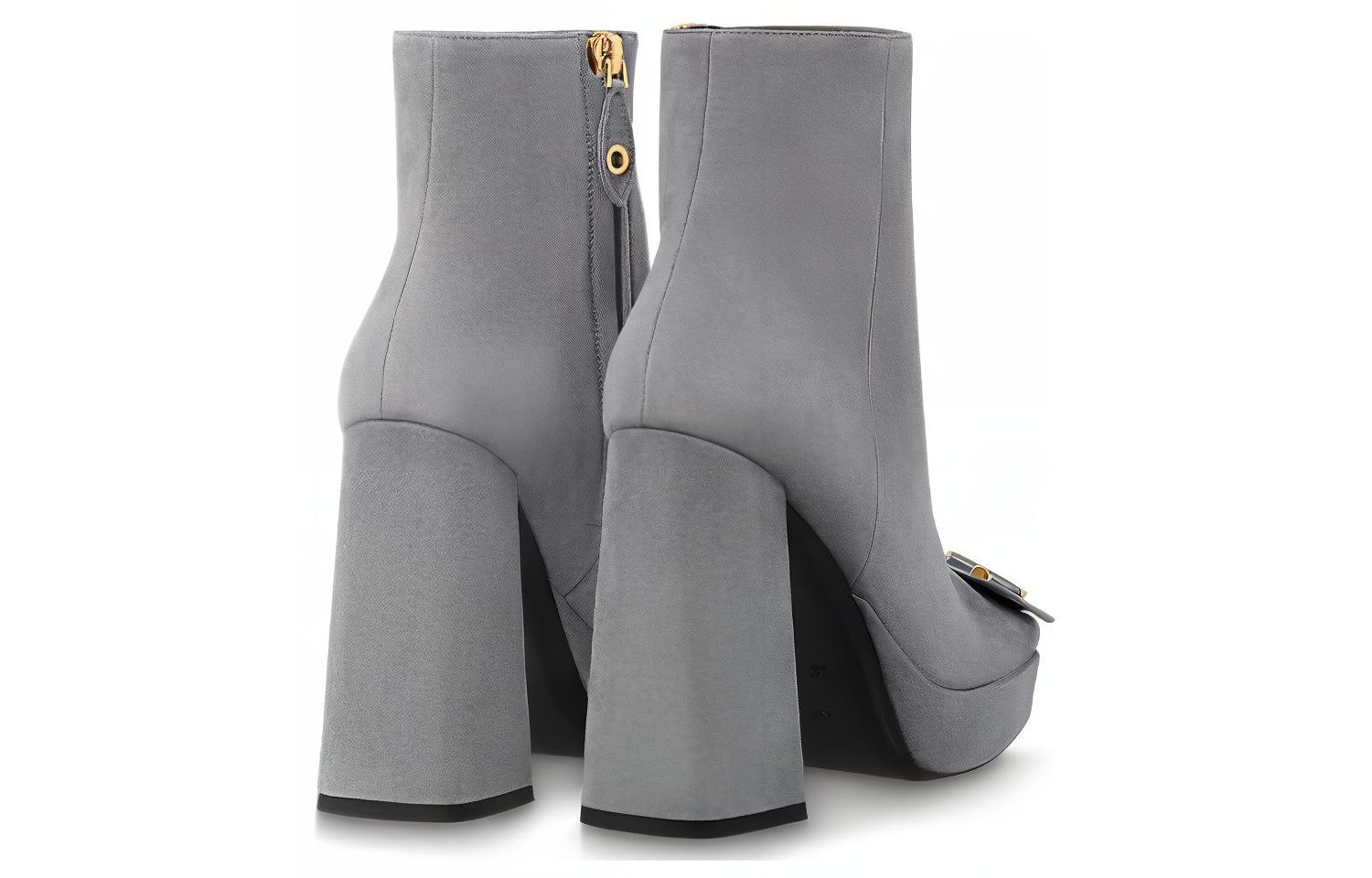 (W) LV Short Boot 'Elegant CMFT Grey Velvet' 圖 4