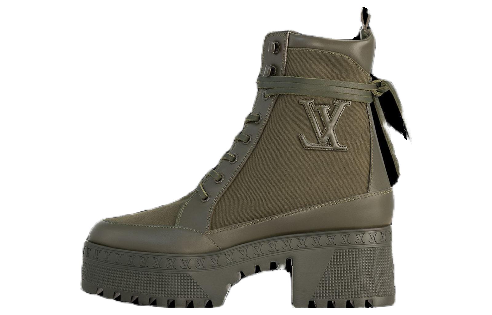 (Women) Louis Vuitton Short Boot 'Khaki Green Comfort' 1AC7S9