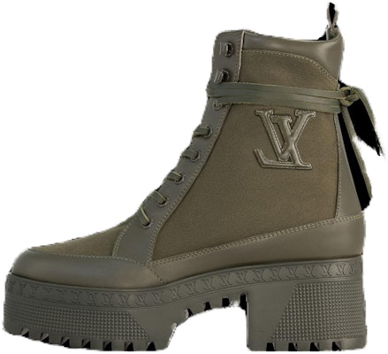 (Women) Louis Vuitton Short Boot 'Khaki Green Comfort' 1AC7S9 Buy (Women) Louis Vuitton Short Boot 'Khaki Green Comfort' 1AC7S9