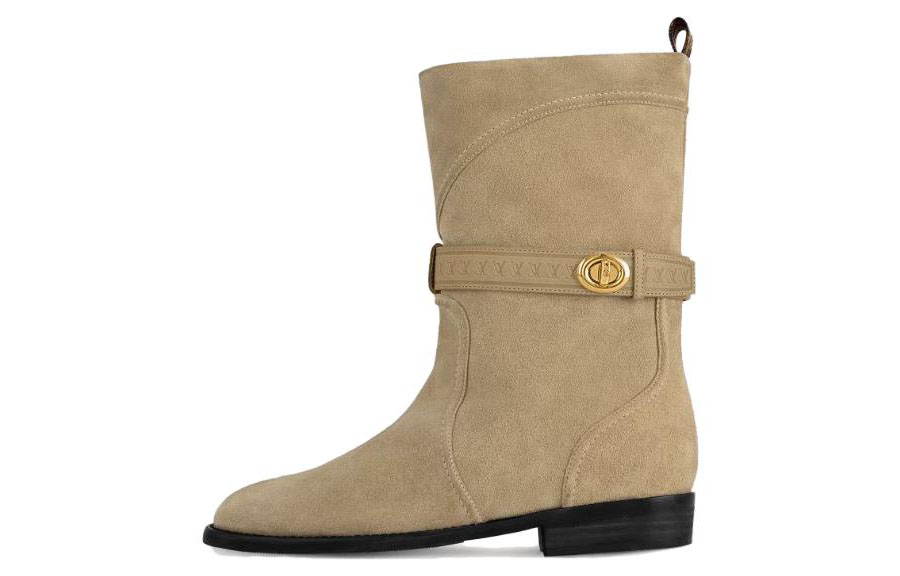 (Women) Louis Vuitton Short Boot 'Light Brown Buckle' 1ACLAO
