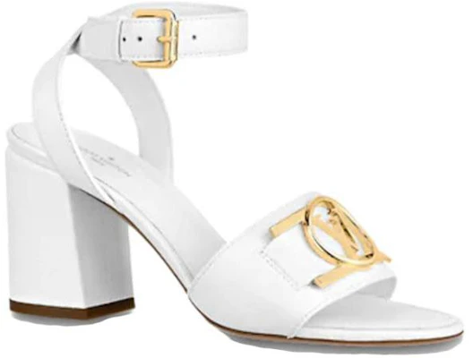 (W) Louis Vuitton Sienna Sandalia de Tacón Alto de Cuero Moda 'Blanco' 1A8FWA Order (W) Louis Vuitton Sienna Sandalia de Tacón Alto de Cuero Moda 'Blanco' 1A8FWA