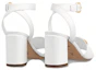 Shop (W) Louis Vuitton Sienna Sandalia de Tacón Alto de Cuero Moda 'Blanco' 1A8FWA