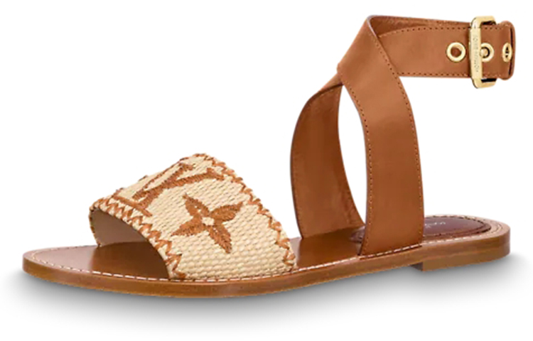 (Women) Louis Vuitton Sienna Sandal 'Brown Yellow' 1A8SUK