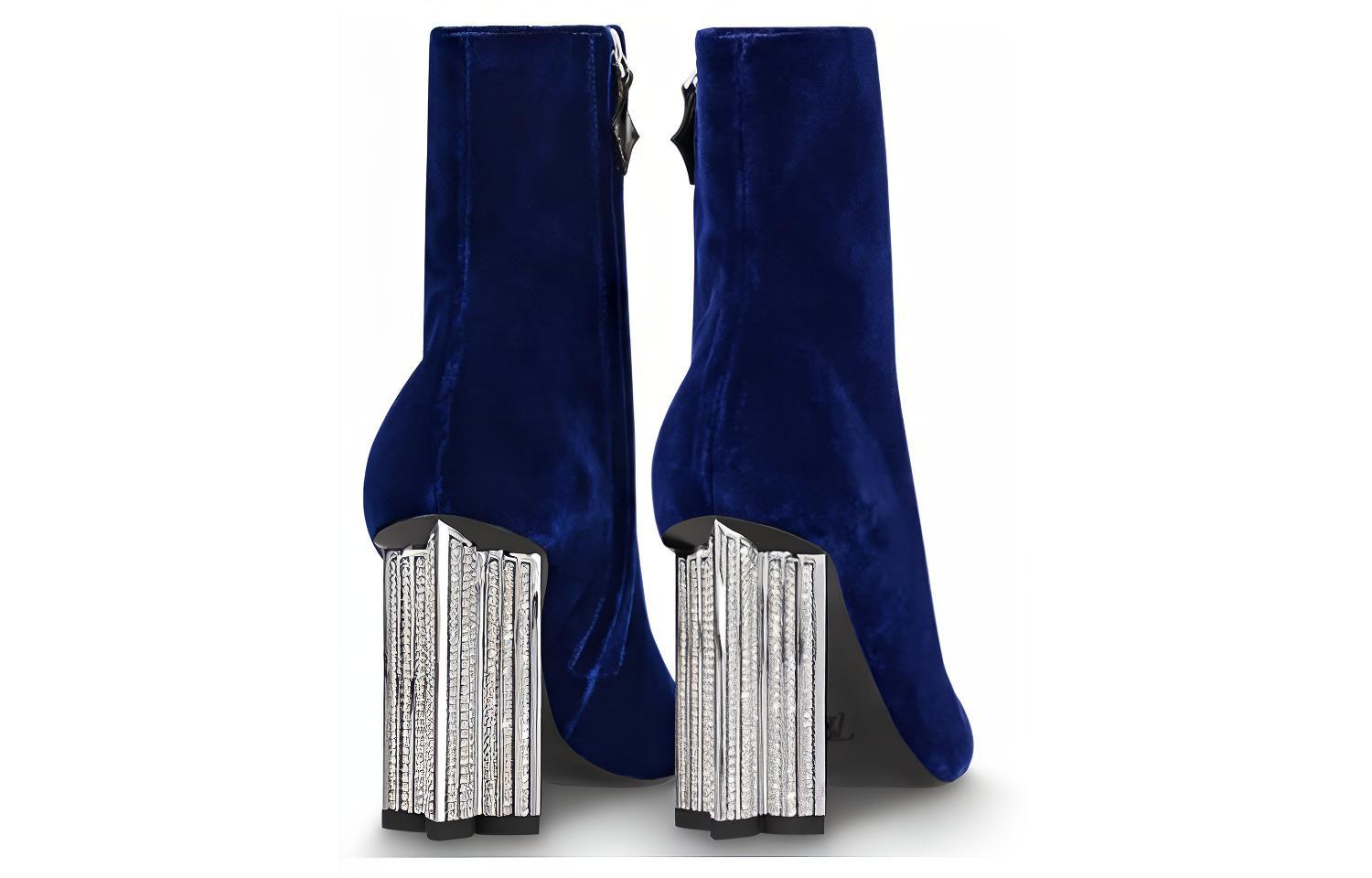 (W) LV Silhouette 'Blue Velvet Zip' 圖 3