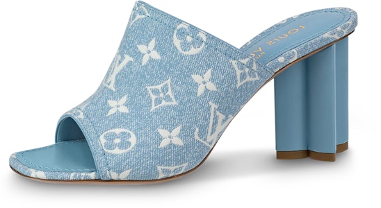 (W) Louis Vuitton Silhouette 'Sandal Slip-On Denim Biru' 1AAZUE Buy (W) Louis Vuitton Silhouette 'Sandal Slip-On Denim Biru' 1AAZUE