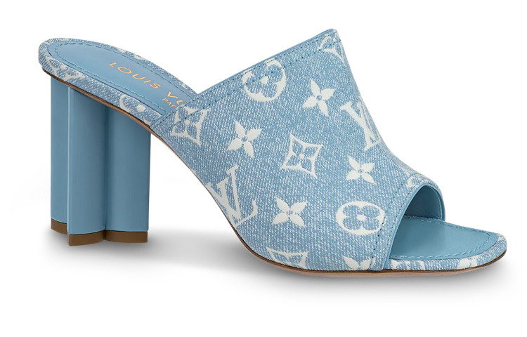Order (W) Louis Vuitton Silhouette 'Sandal Slip-On Biru Denim' 1AAZUE