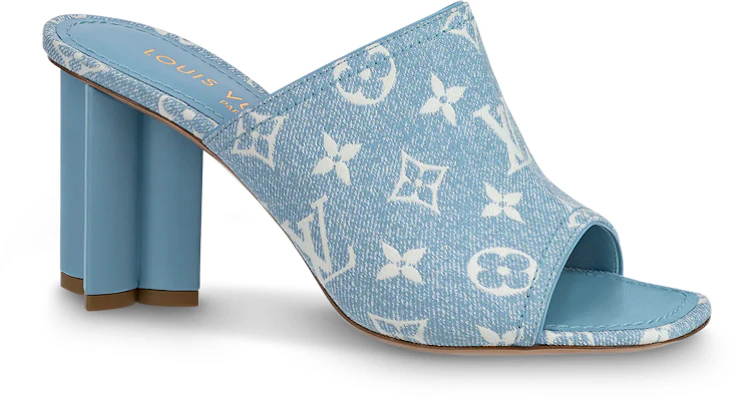 (W) Louis Vuitton Silhouette 'Sandal Slip-On Biru Denim' 1AAZUE Order (W) Louis Vuitton Silhouette 'Sandal Slip-On Biru Denim' 1AAZUE