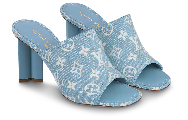 Lookbook (W) Louis Vuitton Silhouette 'Sandal Slip-On Biru Denim' 1AAZUE