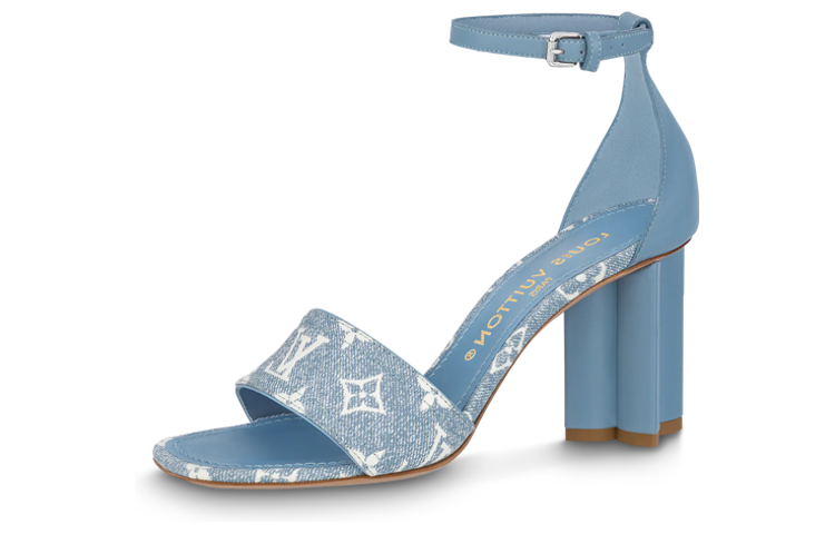 Buy (W) Louis Vuitton Silhouette ''Sandalo in Denim con Fibbia Blu'' 1AAZT0