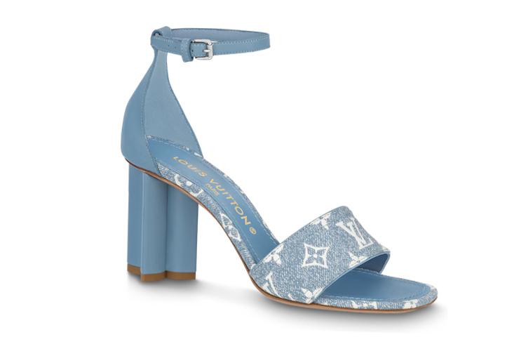 Order (W) Louis Vuitton Silhouette ''Sandalo in Denim con Fibbia Blu'' 1AAZT0