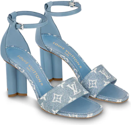 (W) Louis Vuitton Silhouette ''Sandalo in Denim con Fibbia Blu'' 1AAZT0 Shop (W) Louis Vuitton Silhouette ''Sandalo in Denim con Fibbia Blu'' 1AAZT0