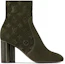Order (W) Louis Vuitton Silhouette ''Monogram Wildleder-Stiefelette 8cm Grün'' 1ABUWH