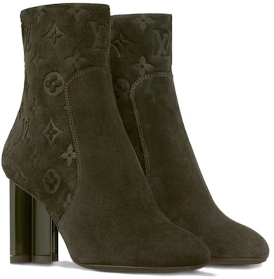 (W) Louis Vuitton Silhouette ''Monogram Wildleder-Stiefelette 8cm Grün'' 1ABUWH Lookbook (W) Louis Vuitton Silhouette ''Monogram Wildleder-Stiefelette 8cm Grün'' 1ABUWH
