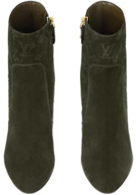 (W) Louis Vuitton Silhouette ''Monogram Wildleder-Stiefelette 8cm Grün'' 1ABUWH Shop (W) Louis Vuitton Silhouette ''Monogram Wildleder-Stiefelette 8cm Grün'' 1ABUWH
