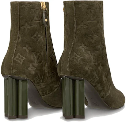 (W) Louis Vuitton Silhouette ''Monogram Wildleder-Stiefelette 8cm Grün'' 1ABUWH Purchase (W) Louis Vuitton Silhouette ''Monogram Wildleder-Stiefelette 8cm Grün'' 1ABUWH