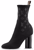 (Women) Louis Vuitton Silhouette Ankle Boots 'Black with Logo Monogram' 1A3MIW (Women) Louis Vuitton Silhouette Ankle Boots 'Black with Logo Monogram' 1A3MIW