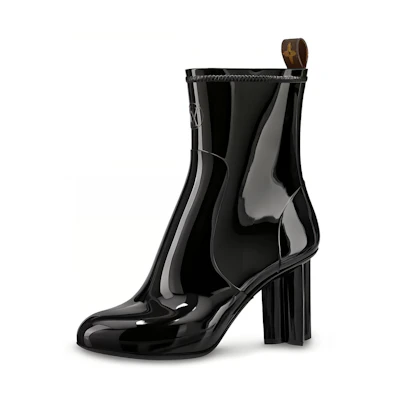 (W) LV Silhouette Ankle Boot 'Black Patent Leather'