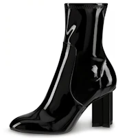 (Women) Louis Vuitton Silhouette Ankle Boot 'Black Patent Calf Leather' 1A4E05 (Women) Louis Vuitton Silhouette Ankle Boot 'Black Patent Calf Leather' 1A4E05