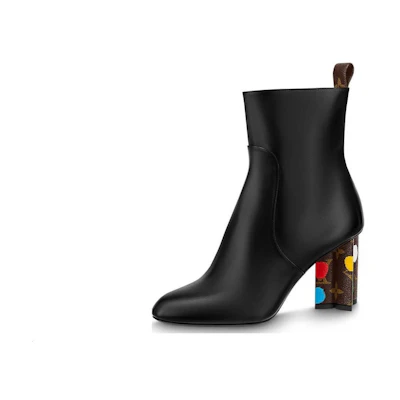 (W) LV Silhouette Ankle Boot 'Black Leather'
