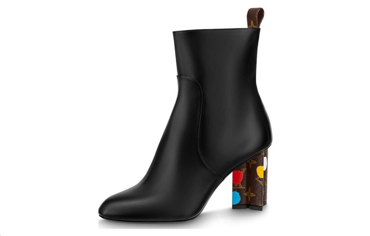 (Women) Louis Vuitton Silhouette Ankle Boot 'Black Leather' 1AB9WD