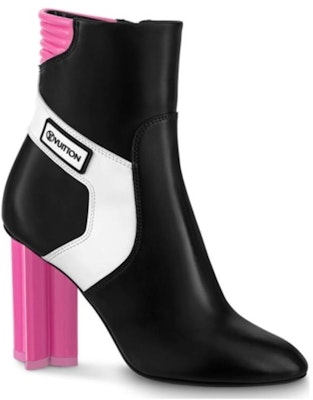 (W) 路易威登Silhouette黑白粉色短靴 1A9OA2 Order (W) 路易威登Silhouette黑白粉色短靴 1A9OA2