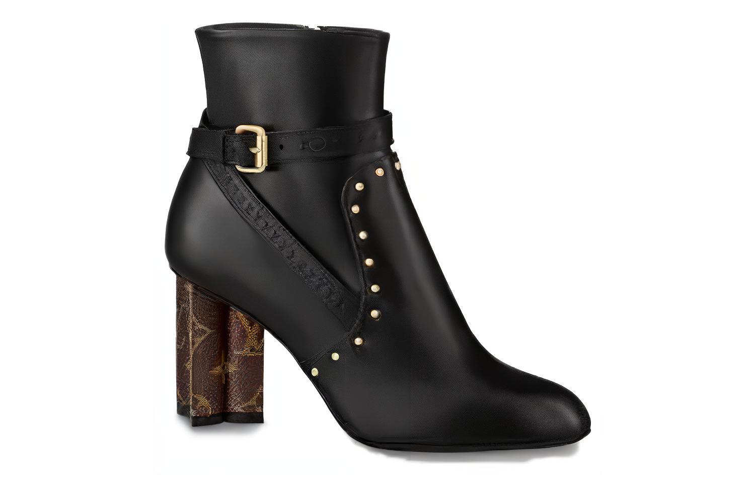 Order (Women) Louis Vuitton Silhouette Ankle Boot 'Black Leather Zip' 1AAC31